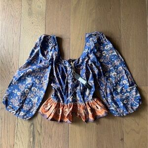 House of Harlow 1960 corset style blouse